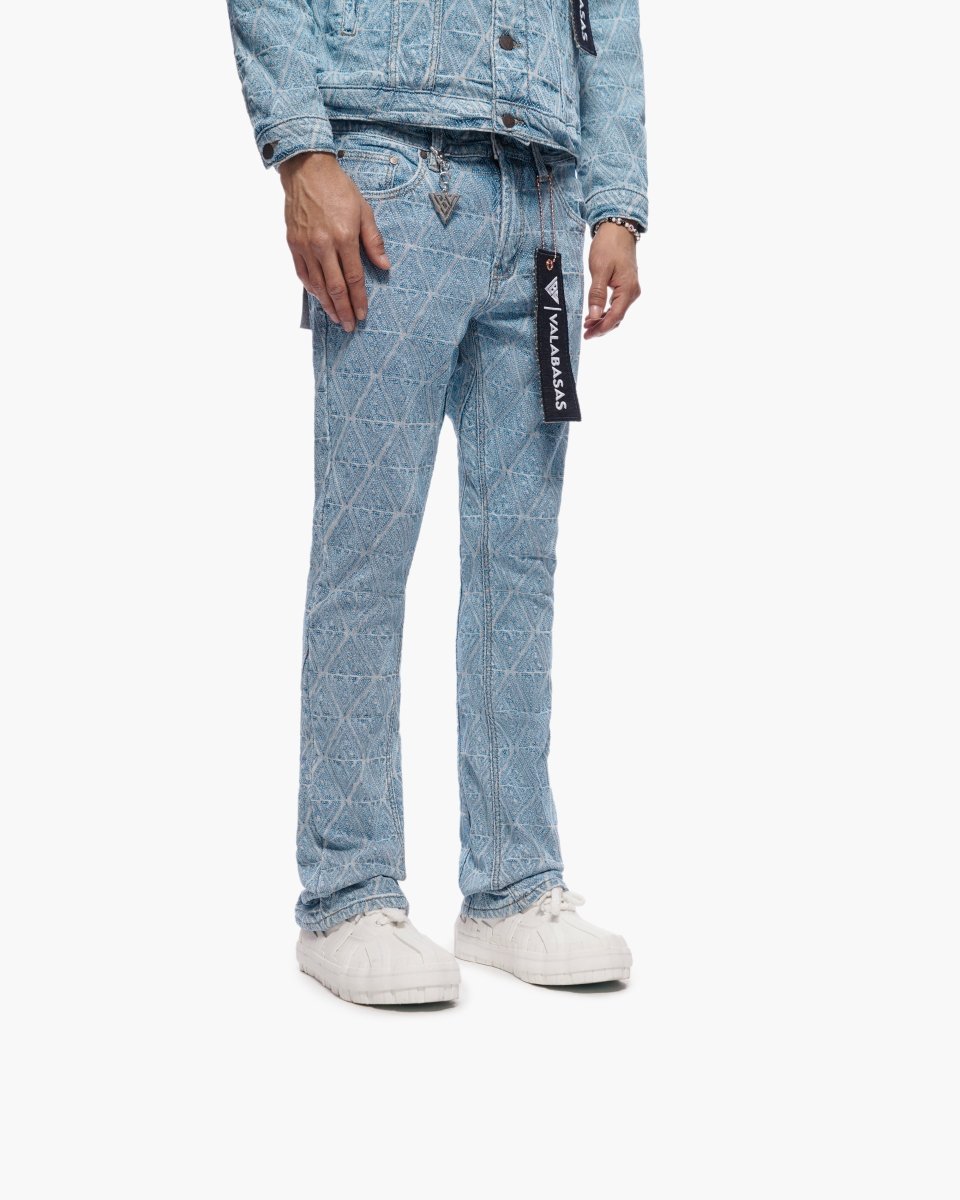 Lockjaw Light Blue Stacked Jeans - Valabasas