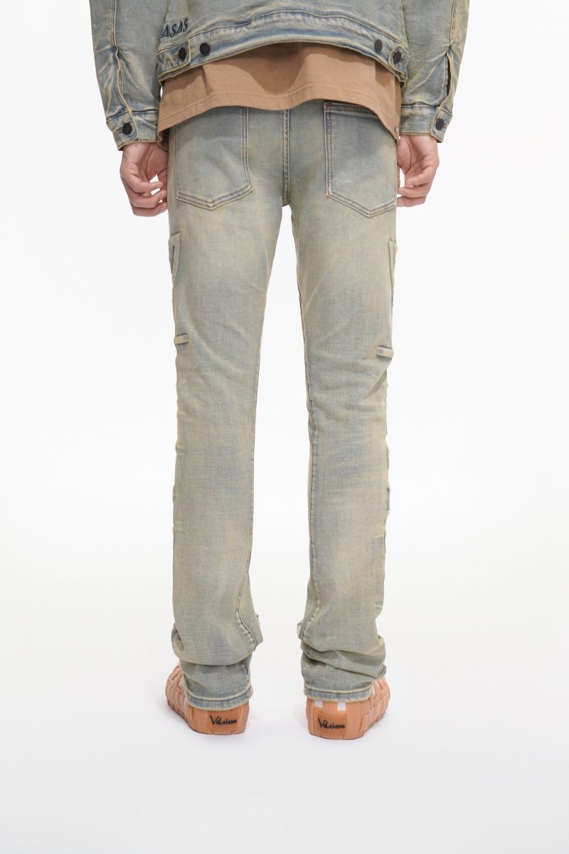 Lore Light Vintage Blue Stacked Jeans - Valabasas