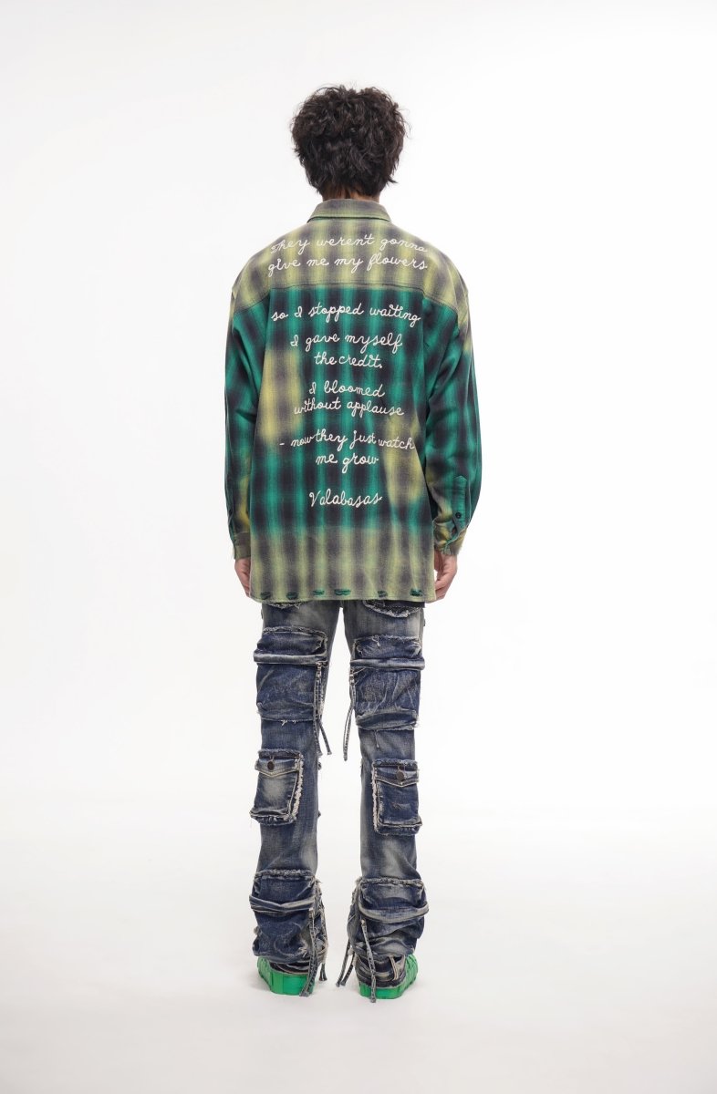 Mirage Blue Vintage Stacked Jeans - Valabasas
