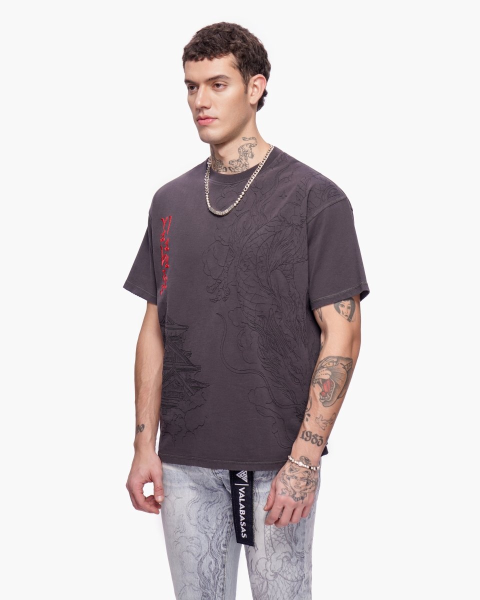 Mist Temple Tee Grey - Valabasas