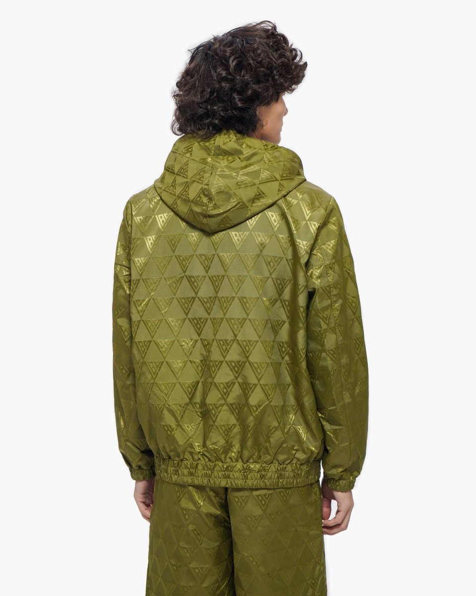 Monogram 2.0 Olive Windbreaker Jacket - Valabasas