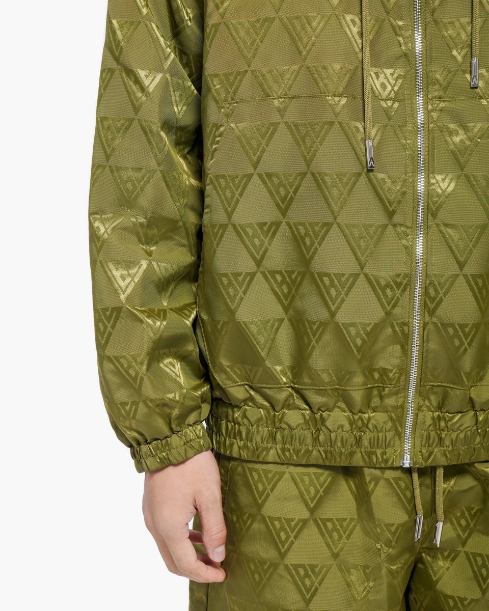 Monogram 2.0 Olive Windbreaker Jacket - Valabasas