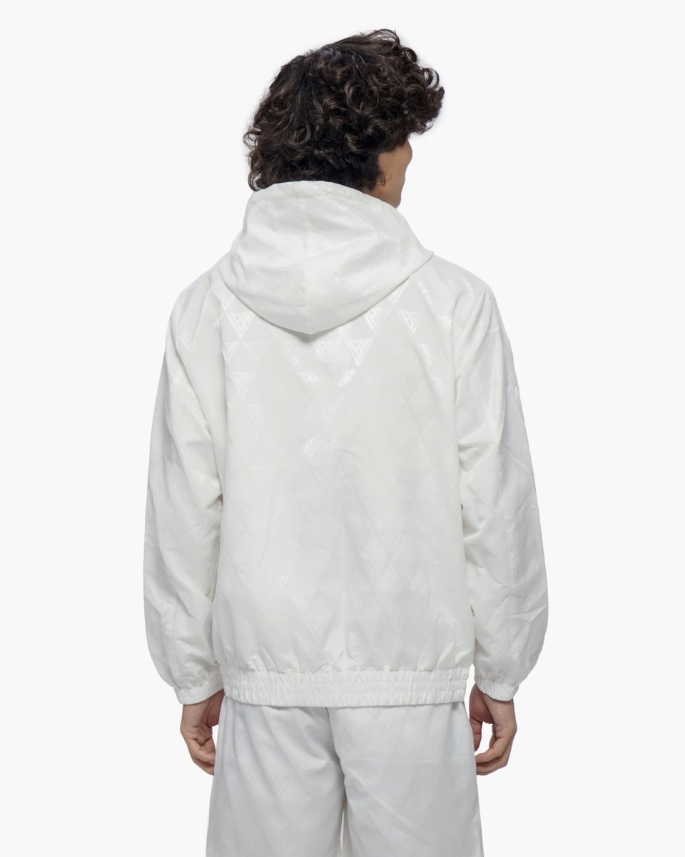 Monogram 2.0 White Windbreaker Jacket - Valabasas