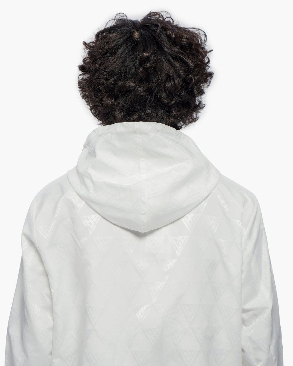 Monogram 2.0 White Windbreaker Jacket - Valabasas