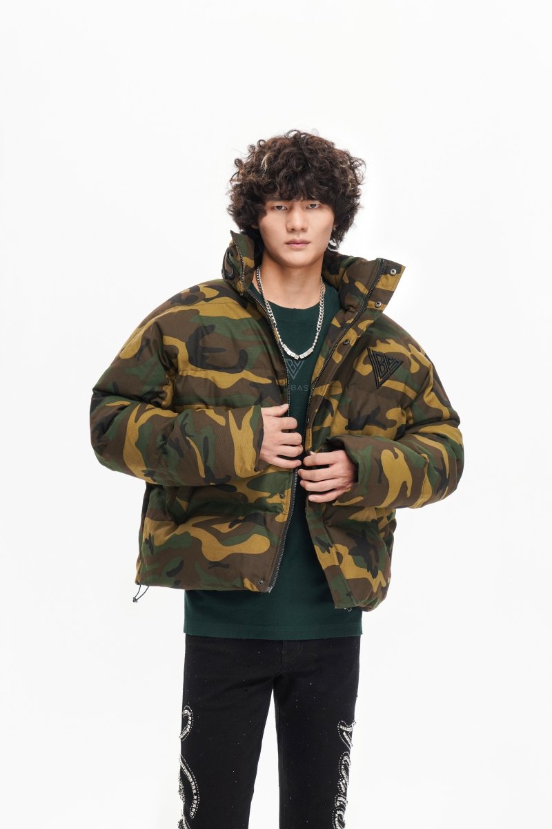 Mr. Puffer Denim Jacket — Camo - Valabasas