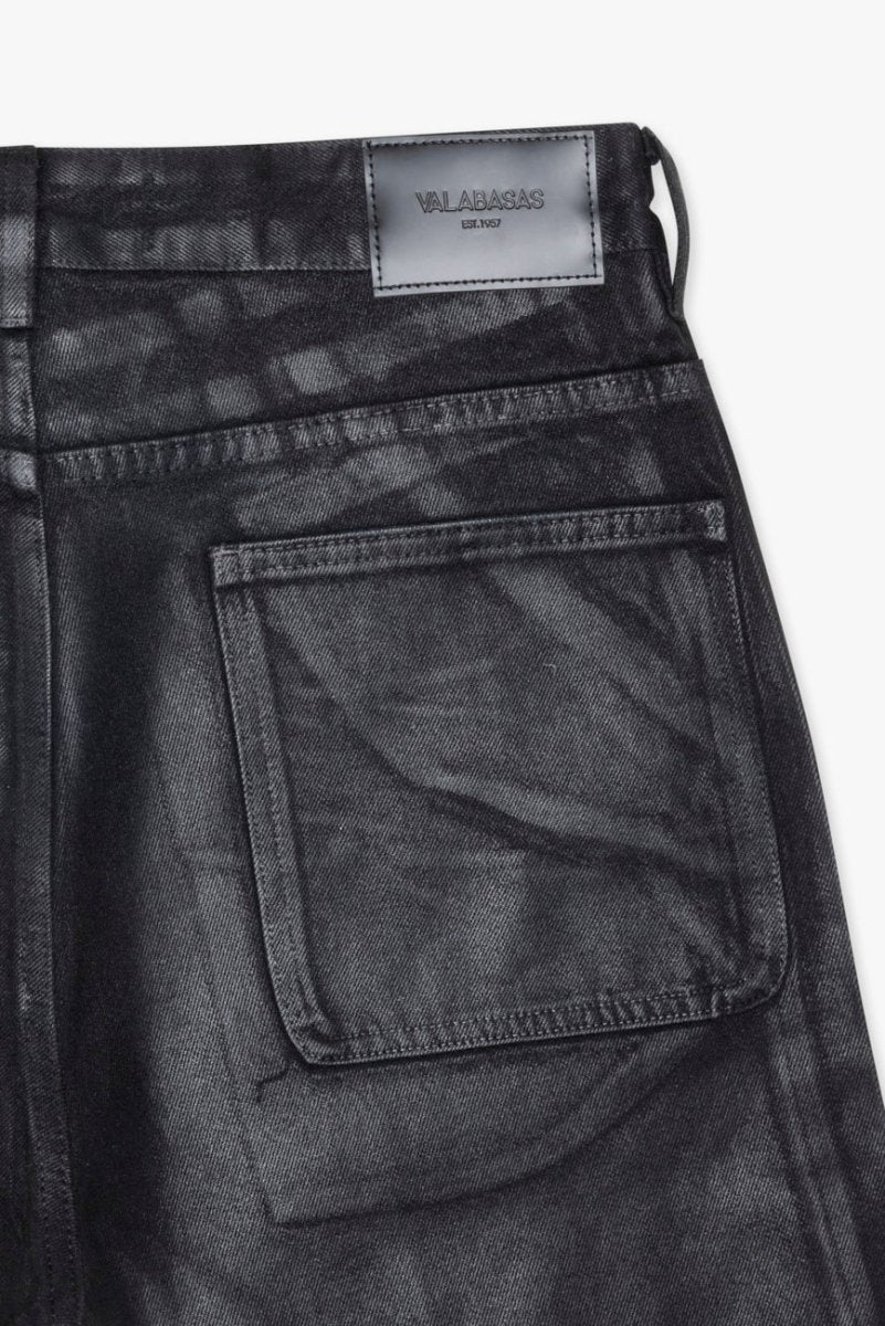 Mr. Shorts Black Wash Waxed - Valabasas