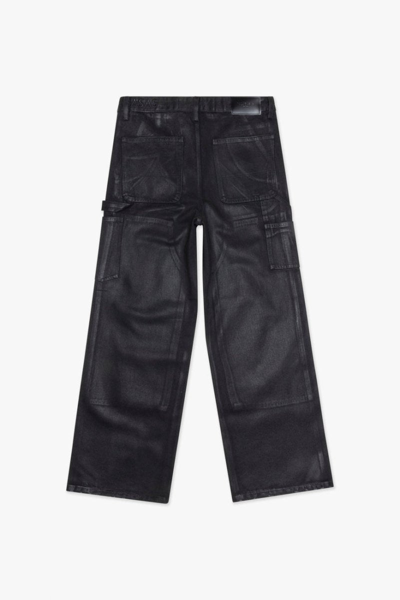 Mr. Straight Black Wash Waxed - Valabasas