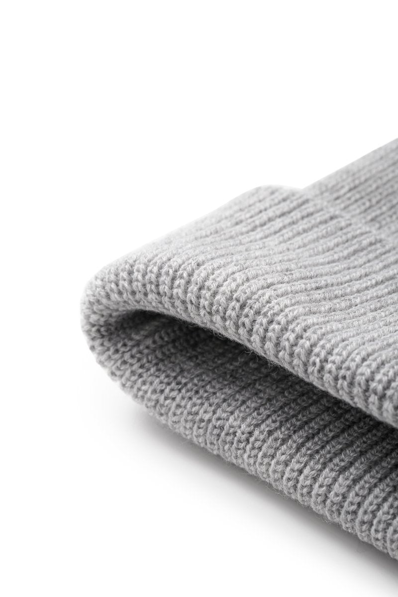 Valabasas Rib-Knit Beanie - Fold-Over Cuff