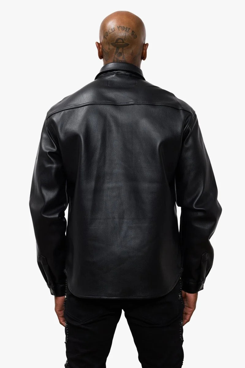 Valabasas Button Jacket - Leather