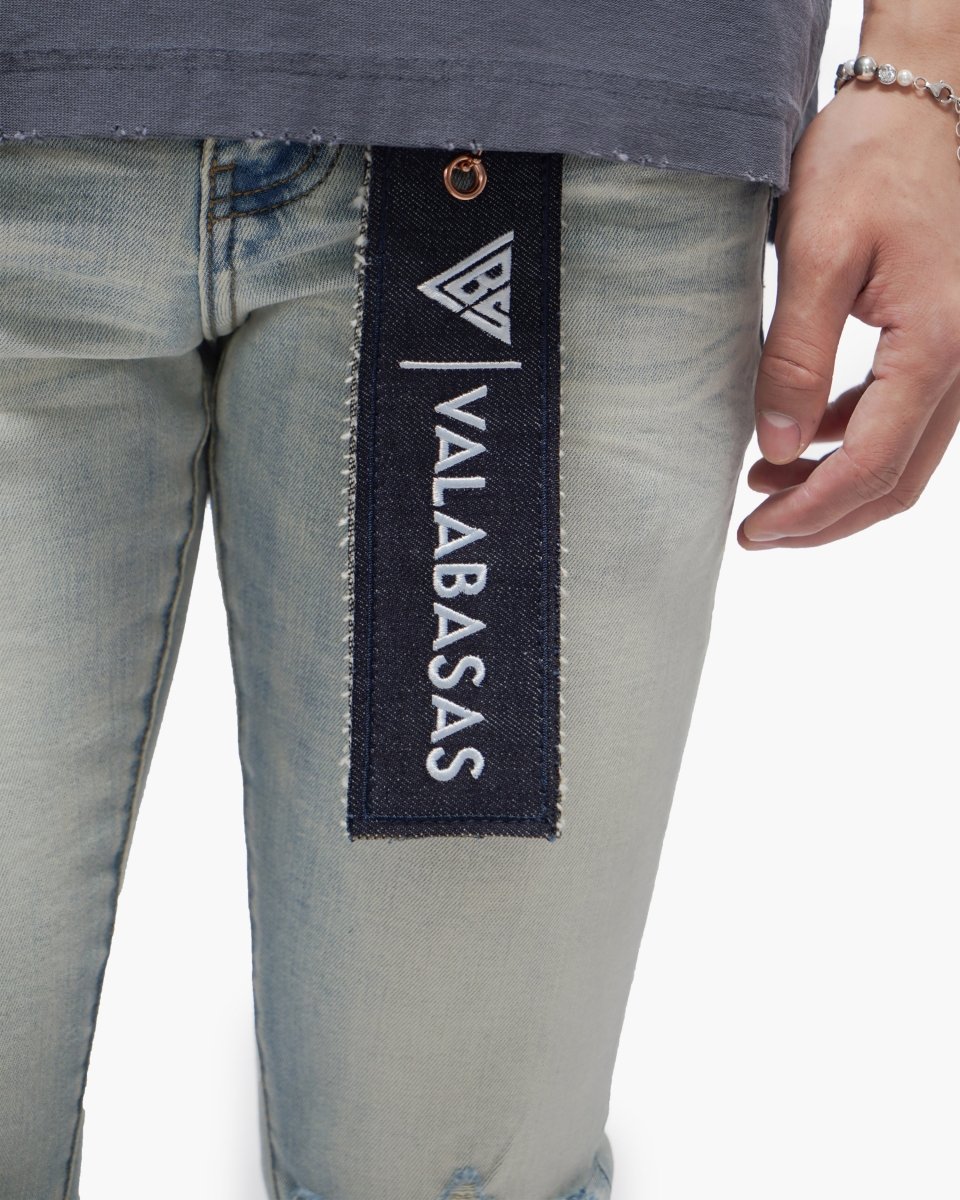 Mr.Clean Light Wash Skinny Jeans - Valabasas