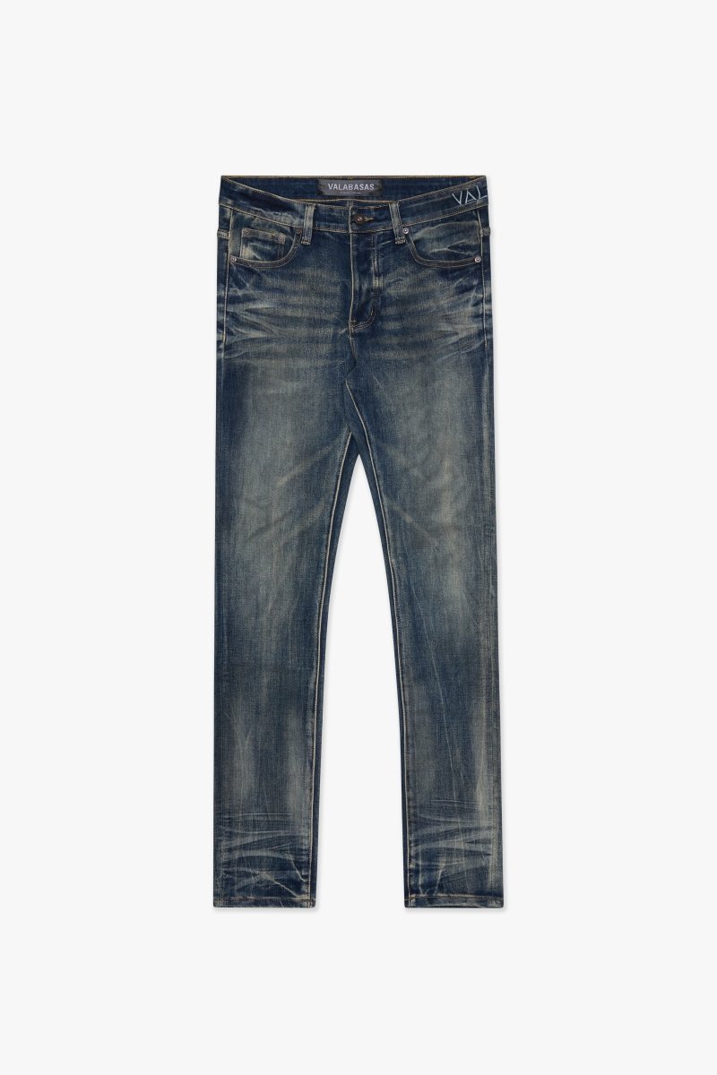 Mr.Flex Skinny Dirty Dk.Blue Washed - Valabasas