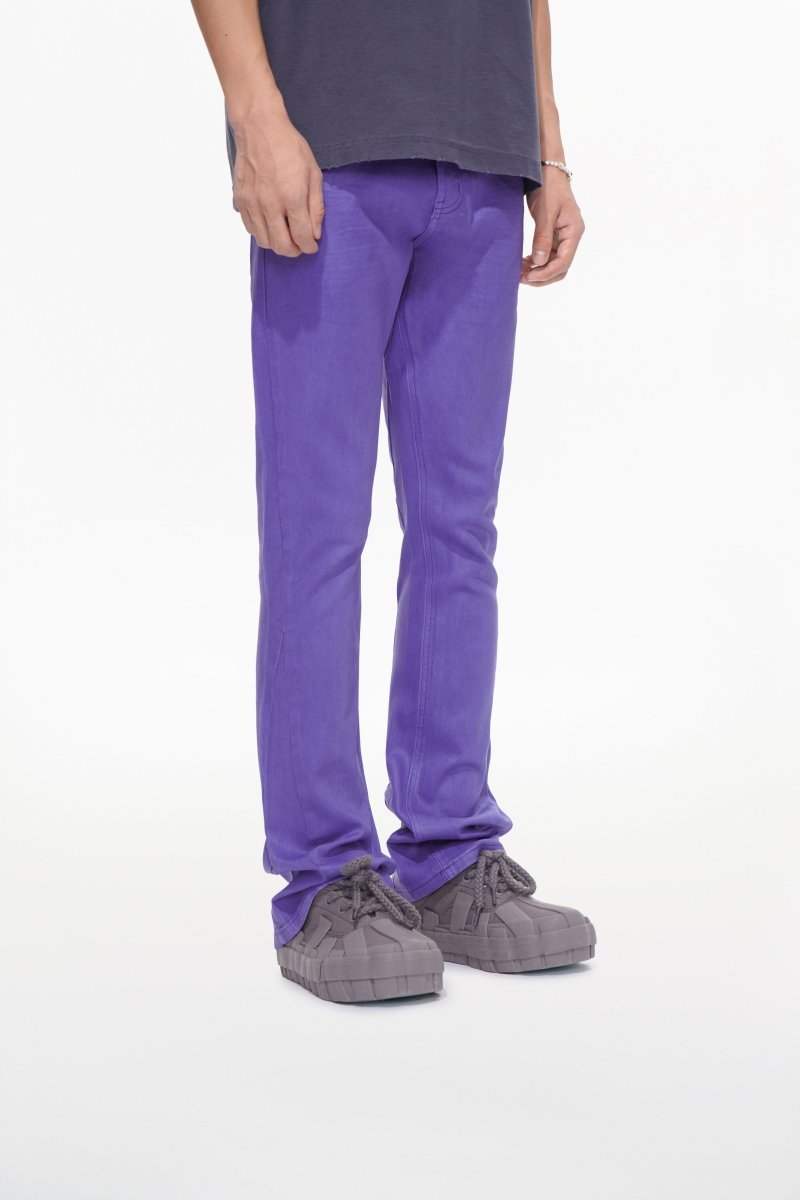 Mr.Stacked Purple Waxed Jean - Valabasas