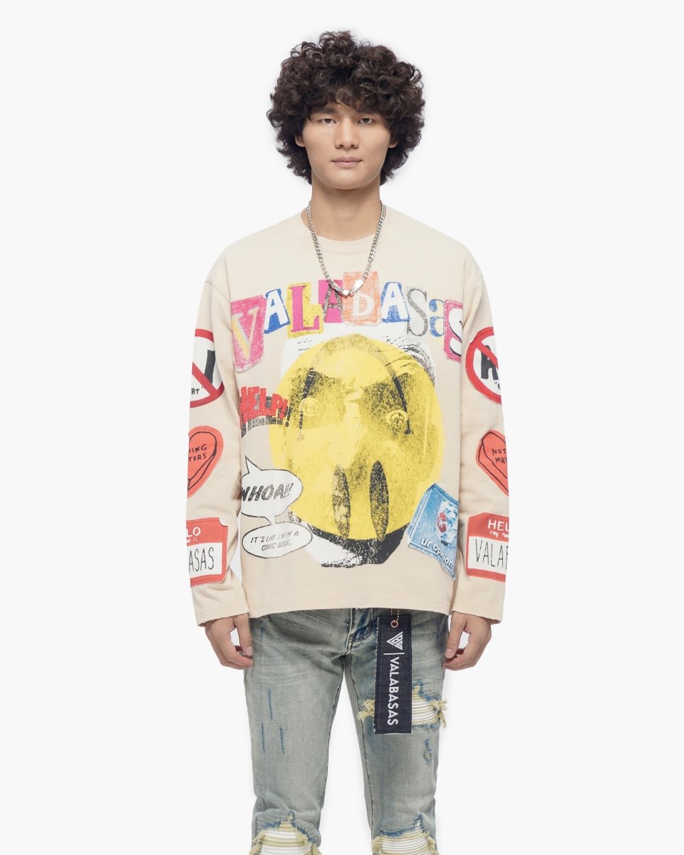 My Name Is Cream Crewneck - Valabasas