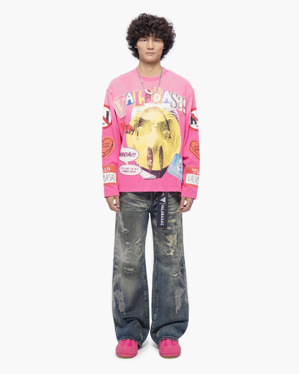 My Name Is Hot Pink Crewneck - Valabasas