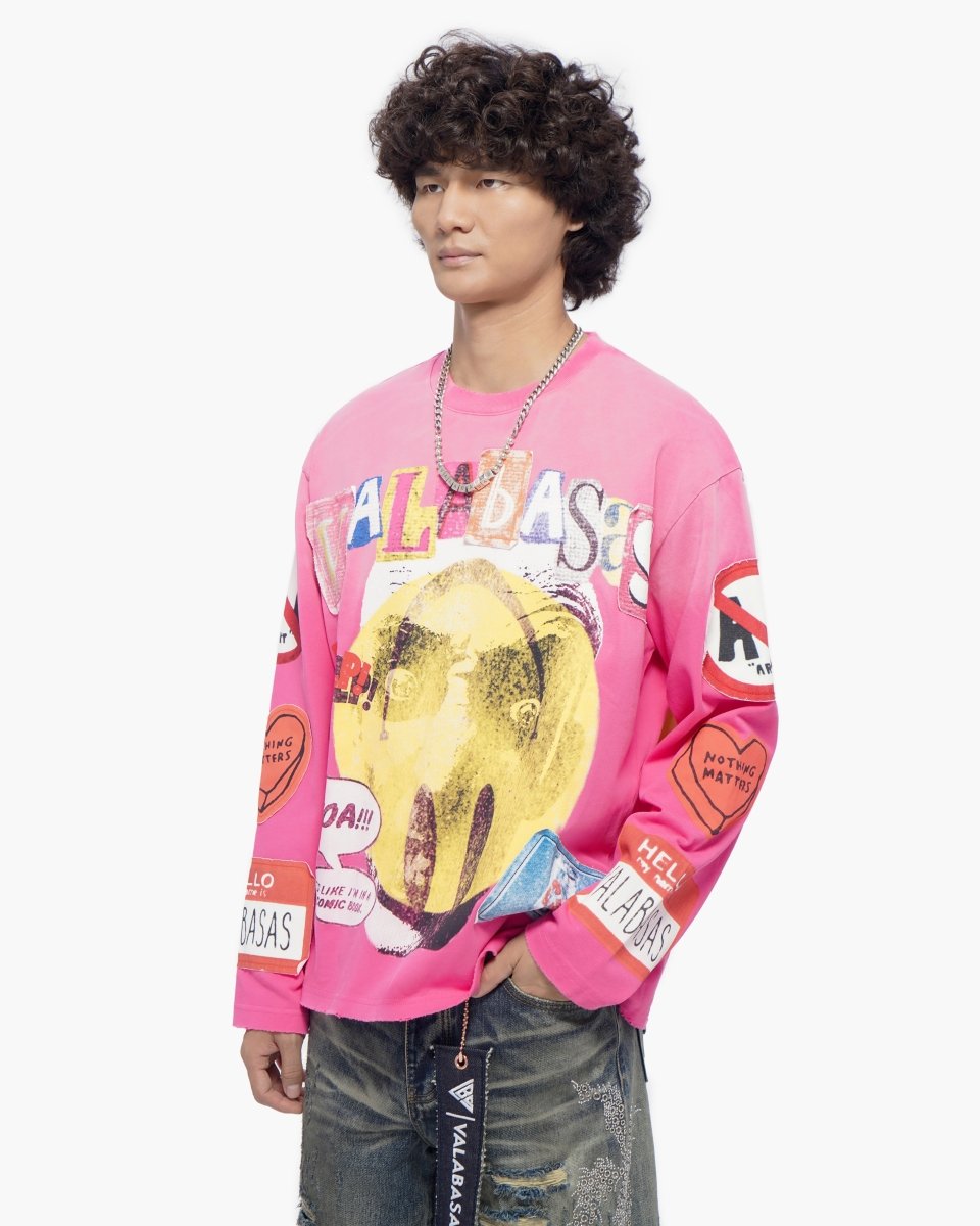 My Name Is Hot Pink Crewneck - Valabasas