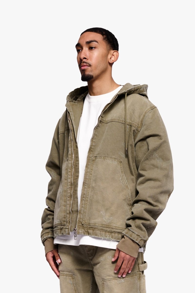 Nest Jacket Green Washed - Valabasas