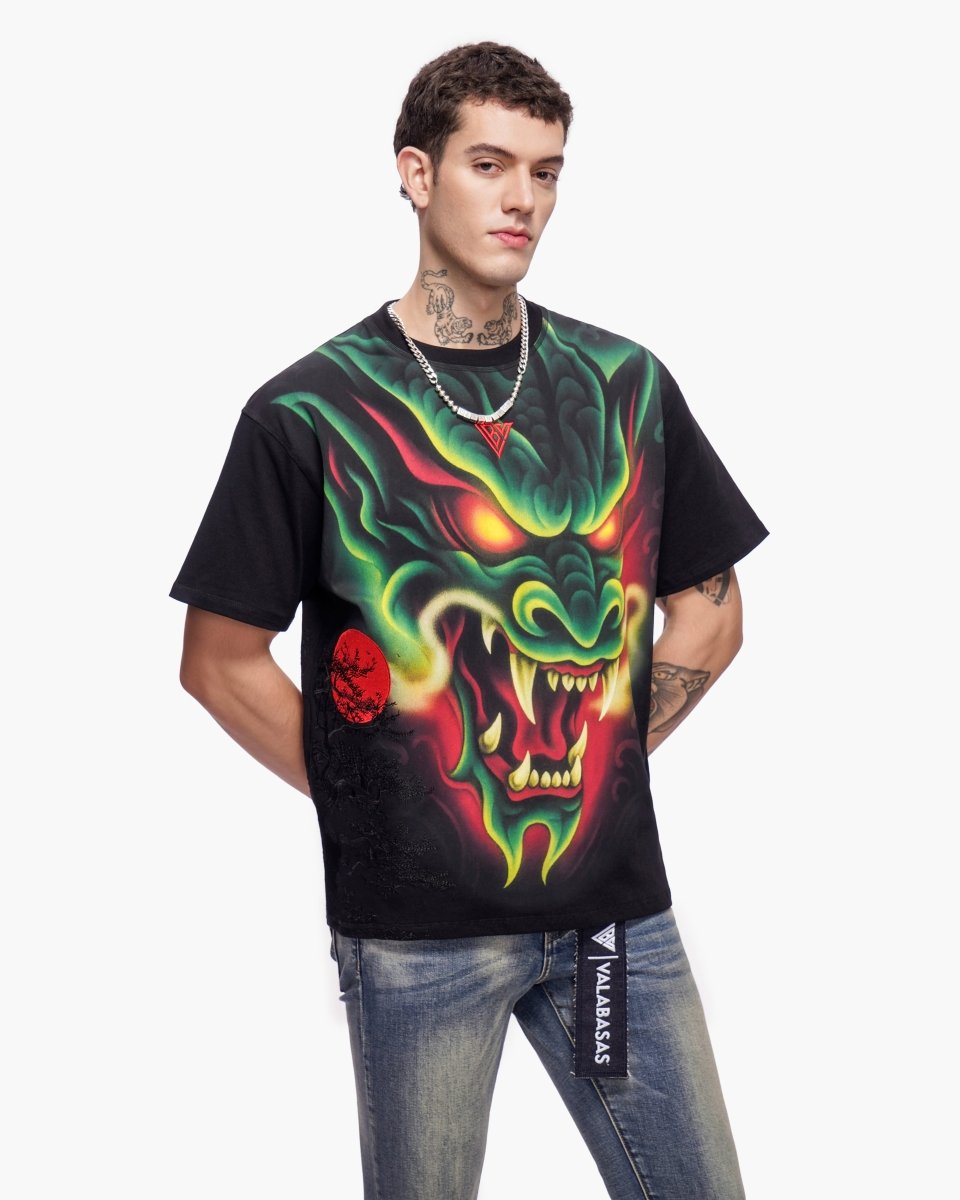 Night Serpent Tee Black - Valabasas