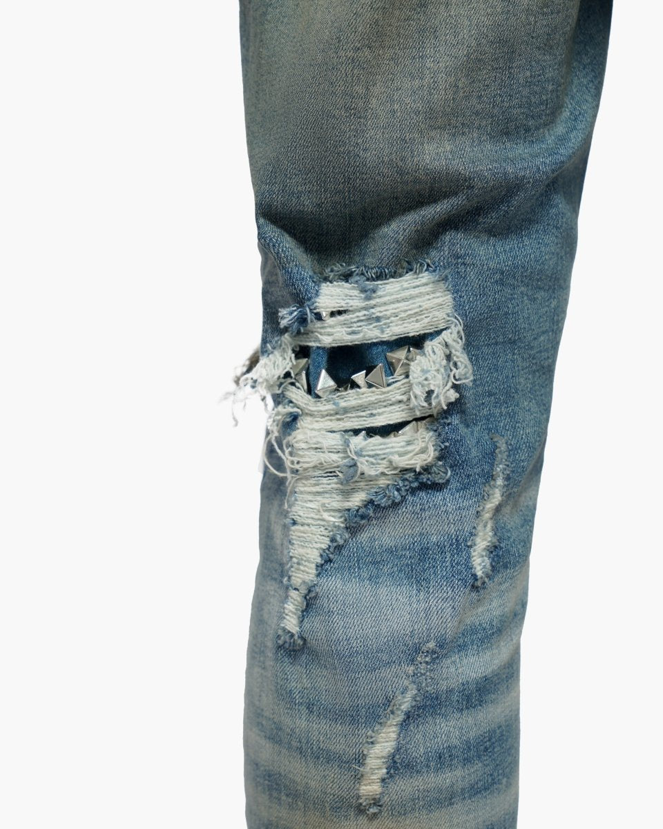 Nobleton Medium Dirty Blue Skinny Jeans - Valabasas