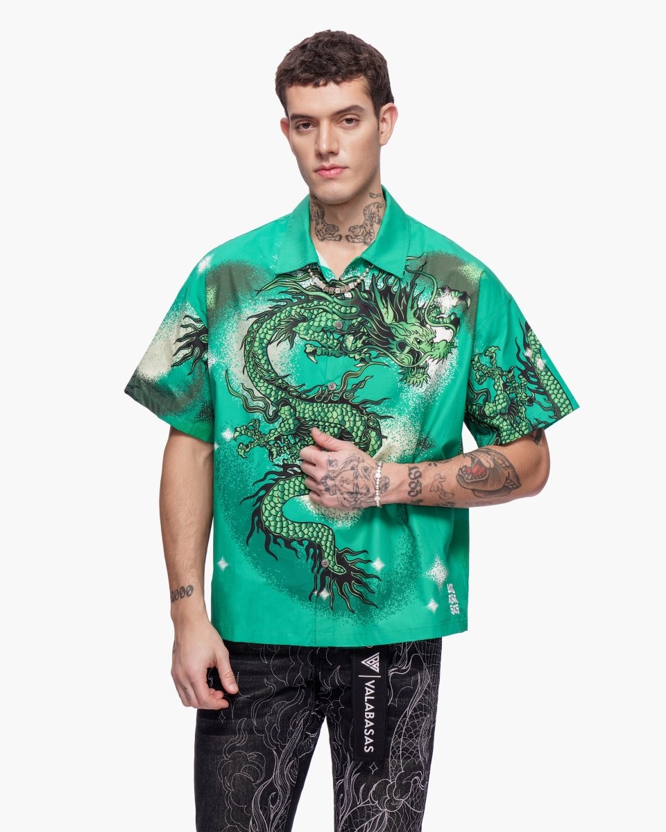 Noriku Button Down Green - Valabasas