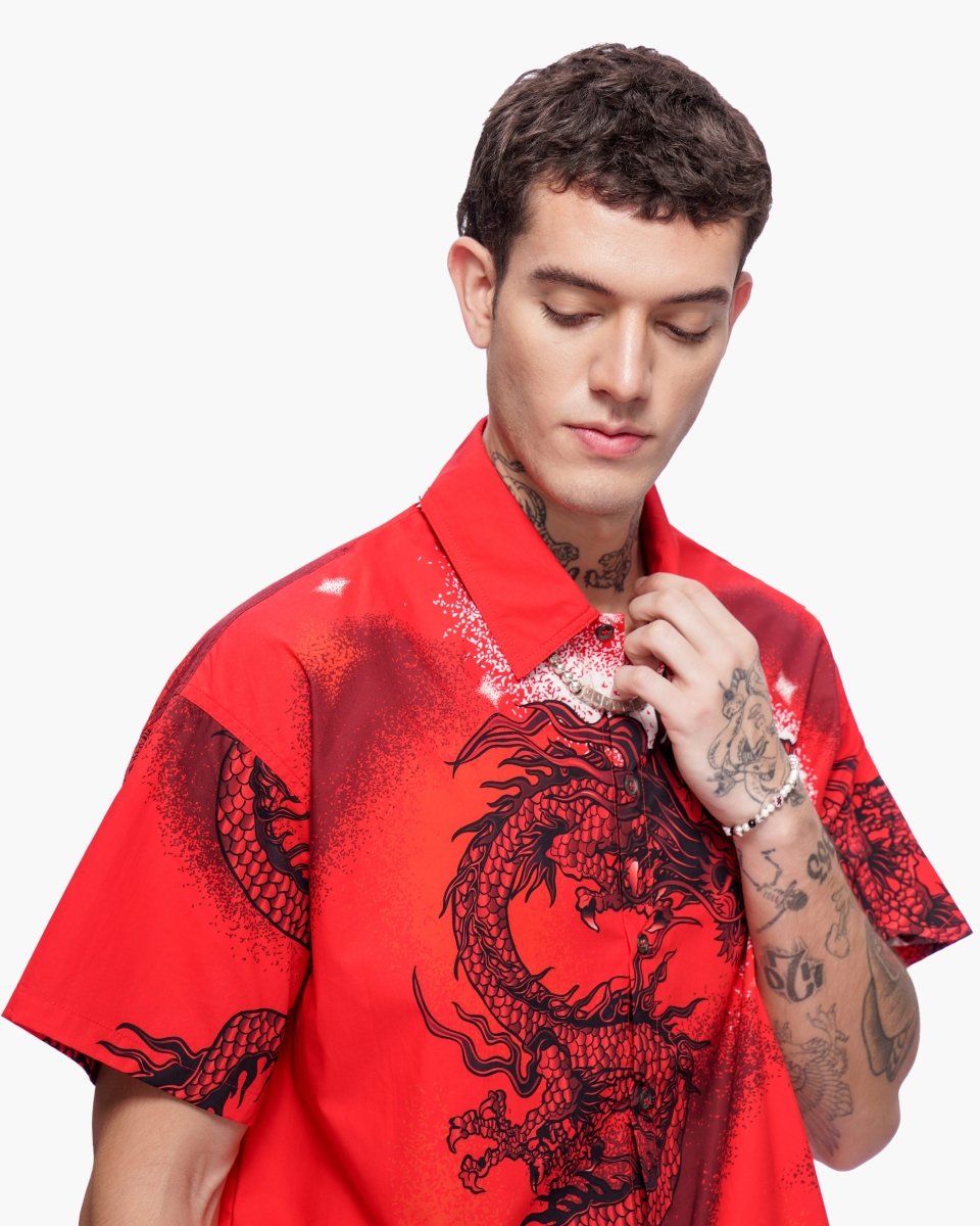 Noriku Button Down Red - Valabasas