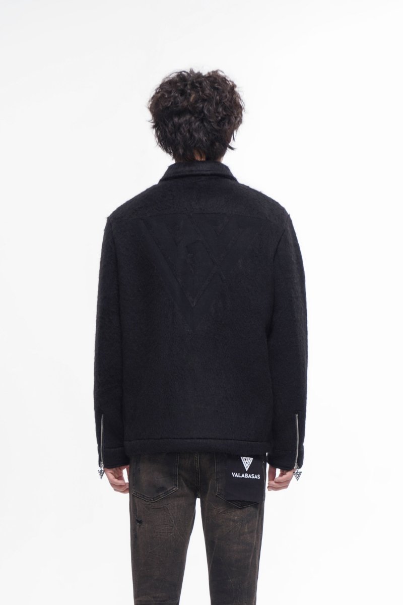 Offset Black Mohair Jacket - Valabasas