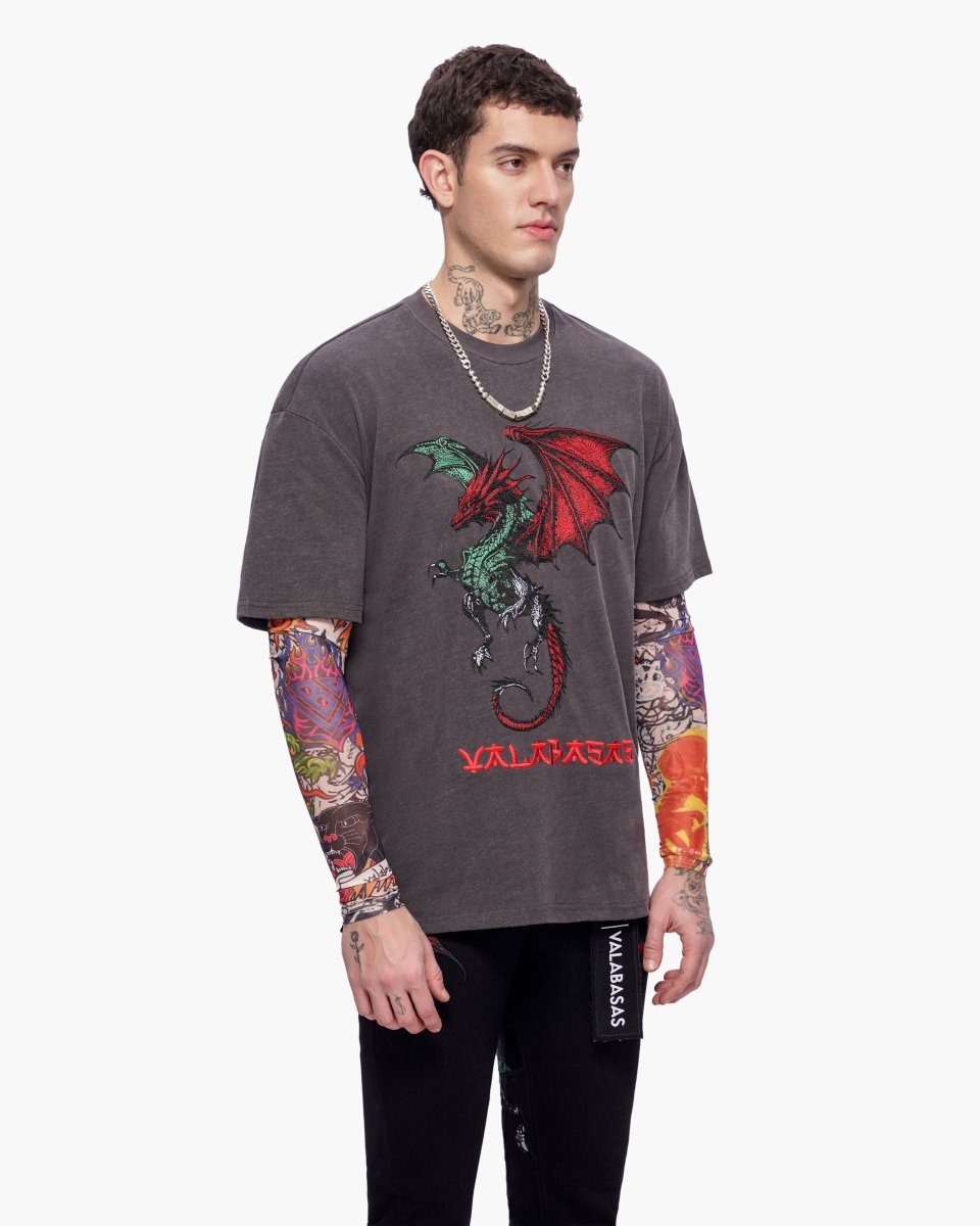 Okiri Long Sleeve Charcoal - Valabasas