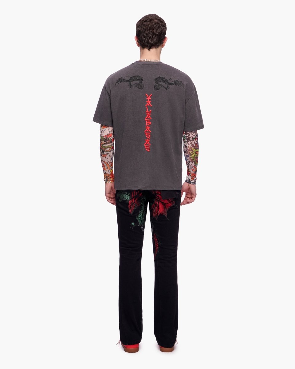 Okiri Long Sleeve Charcoal - Valabasas
