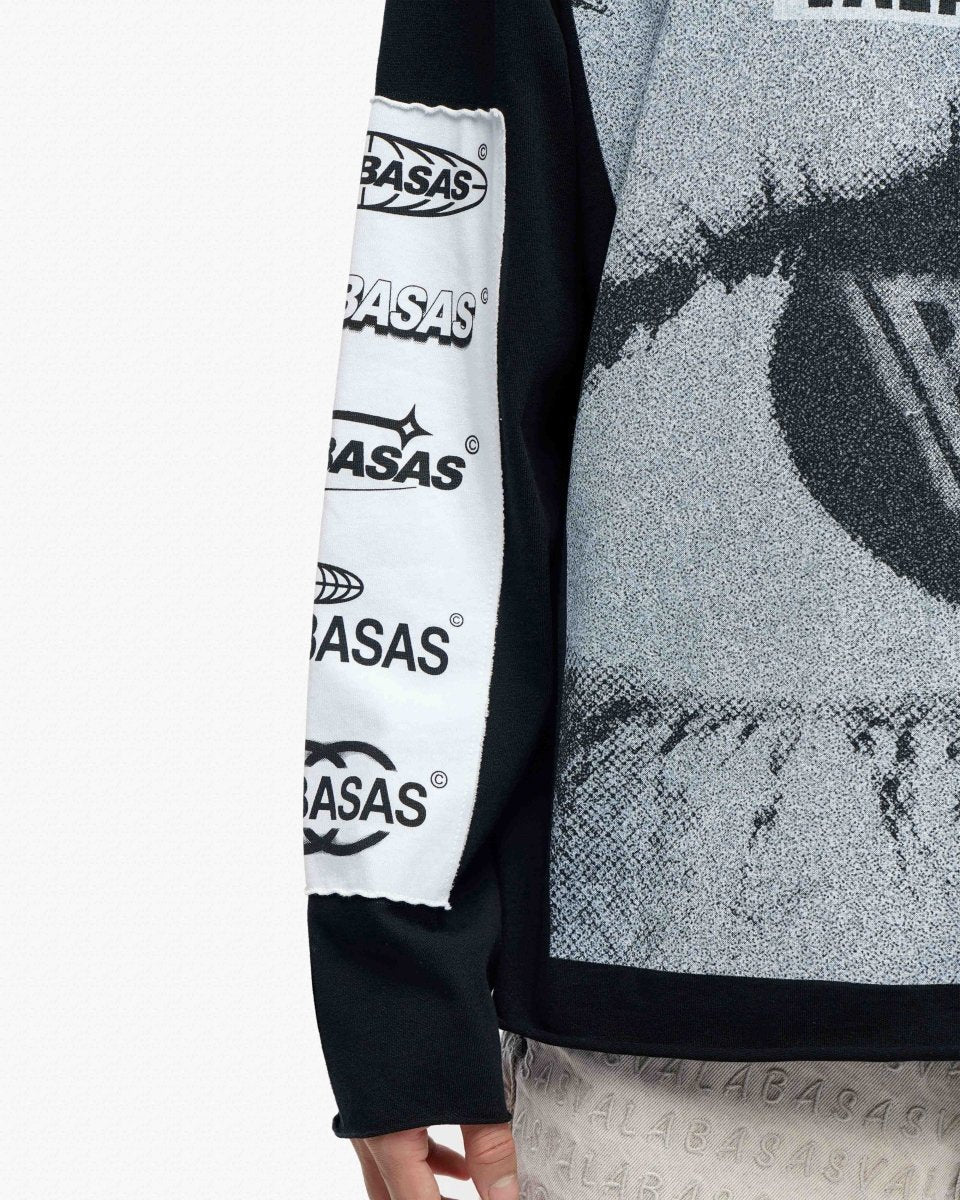 Optic Nerve Vintage Black Long Sleeve Tee - Valabasas