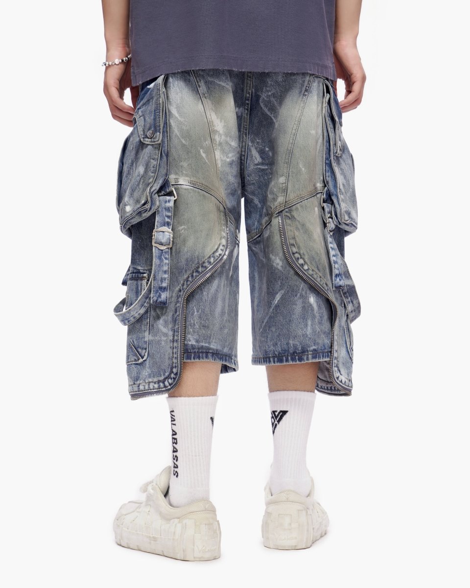 Osama Jorts Dirty Blue Wash - Valabasas