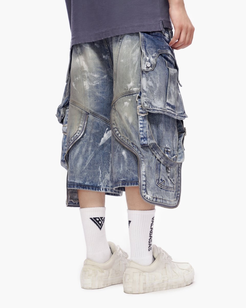 Osama Jorts Dirty Blue Wash - Valabasas