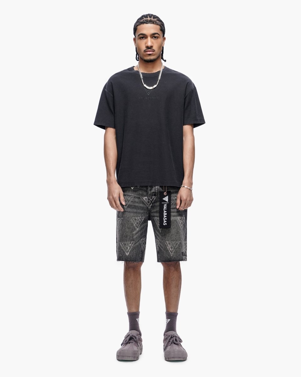 Palace Grey Wash Jorts - Valabasas
