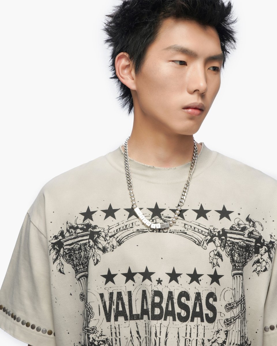Parchment Tee Vintage Light Grey - Valabasas