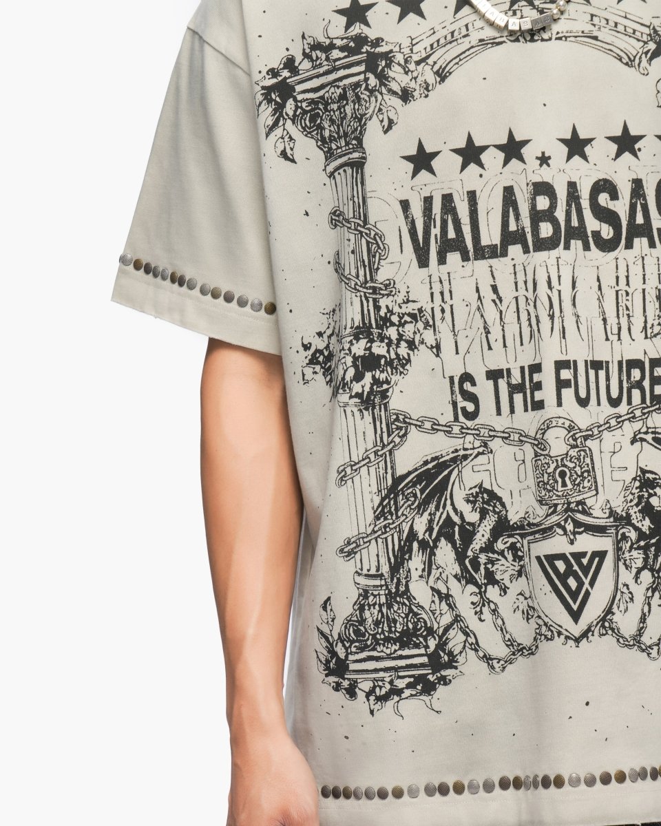 Parchment Tee Vintage Light Grey - Valabasas