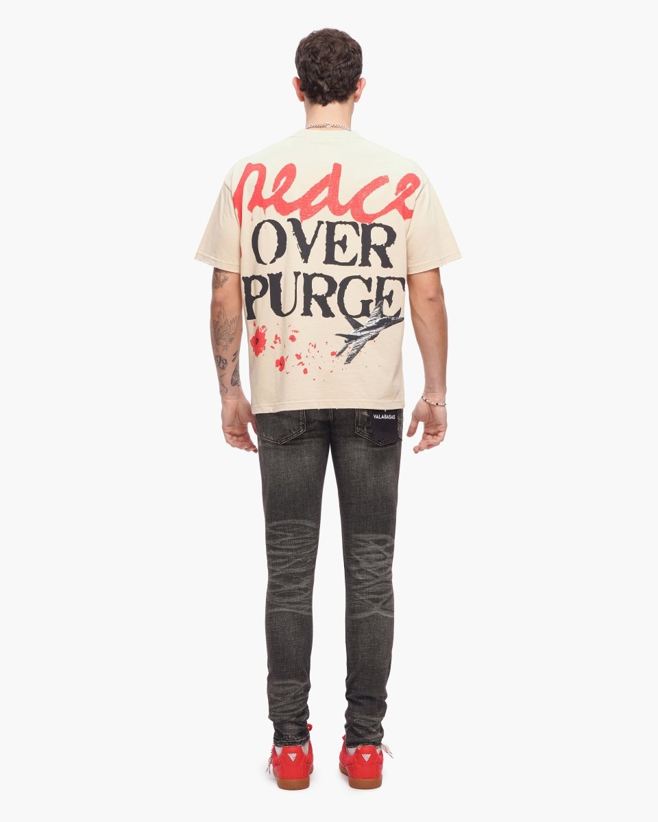Peace/Purge Tee Beige - Valabasas