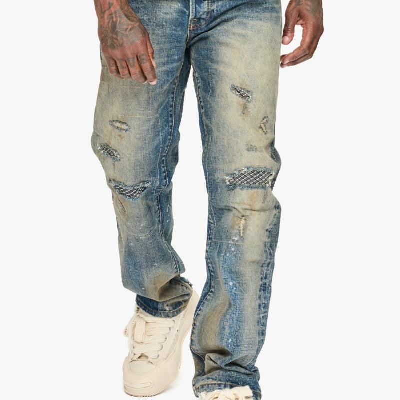 Pox Straight Dirty Vintage Wash Jeans - Valabasas