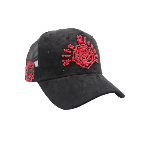 Premium Rose Trucker Hat - Embroidered