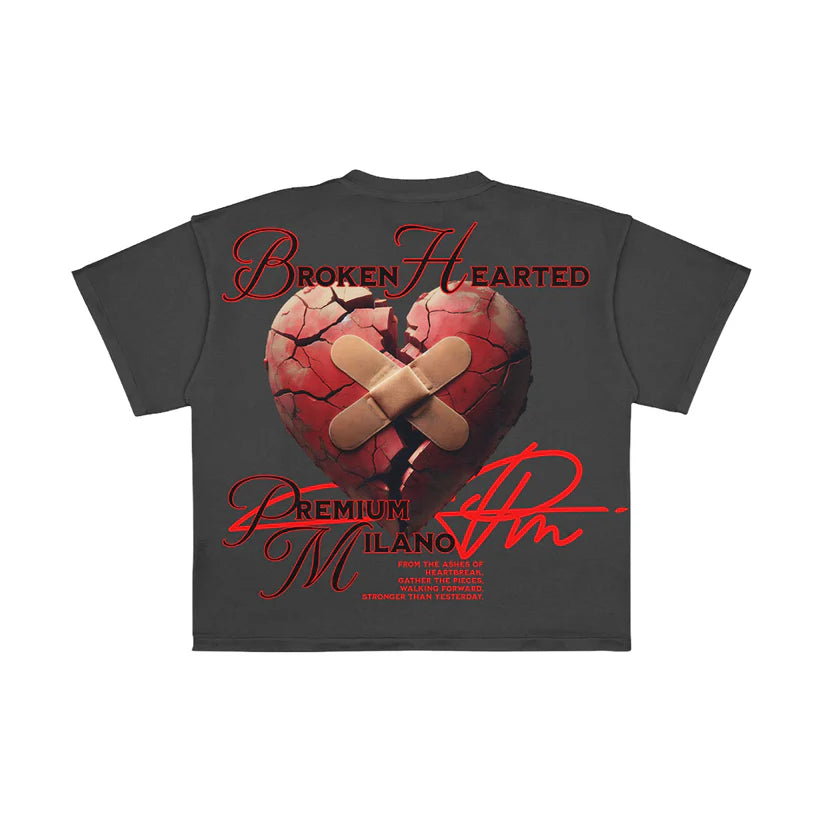 Premium Broken Hearted T-Shirt - Graphic