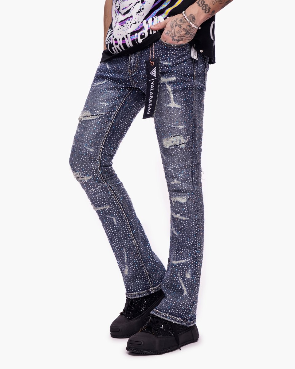 Provide Stacked Dark Blue Wash - Valabasas