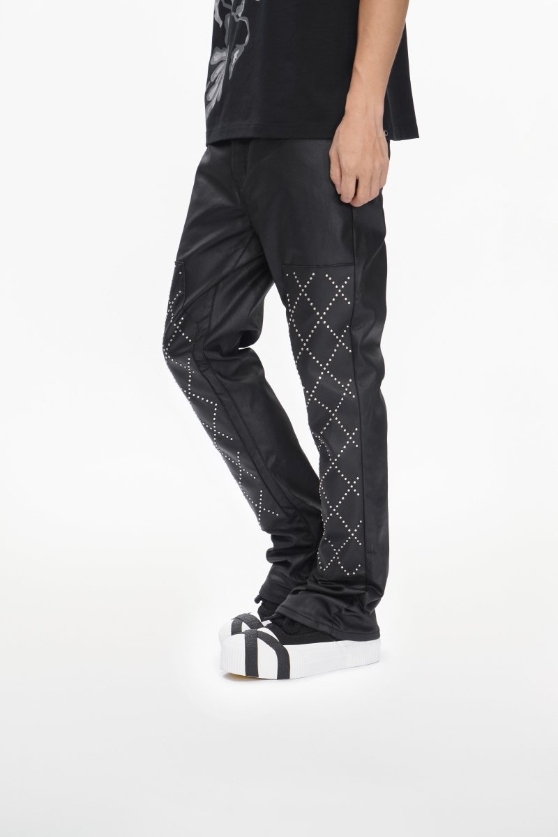 Valabasas Punctured Stacked Jeans Men