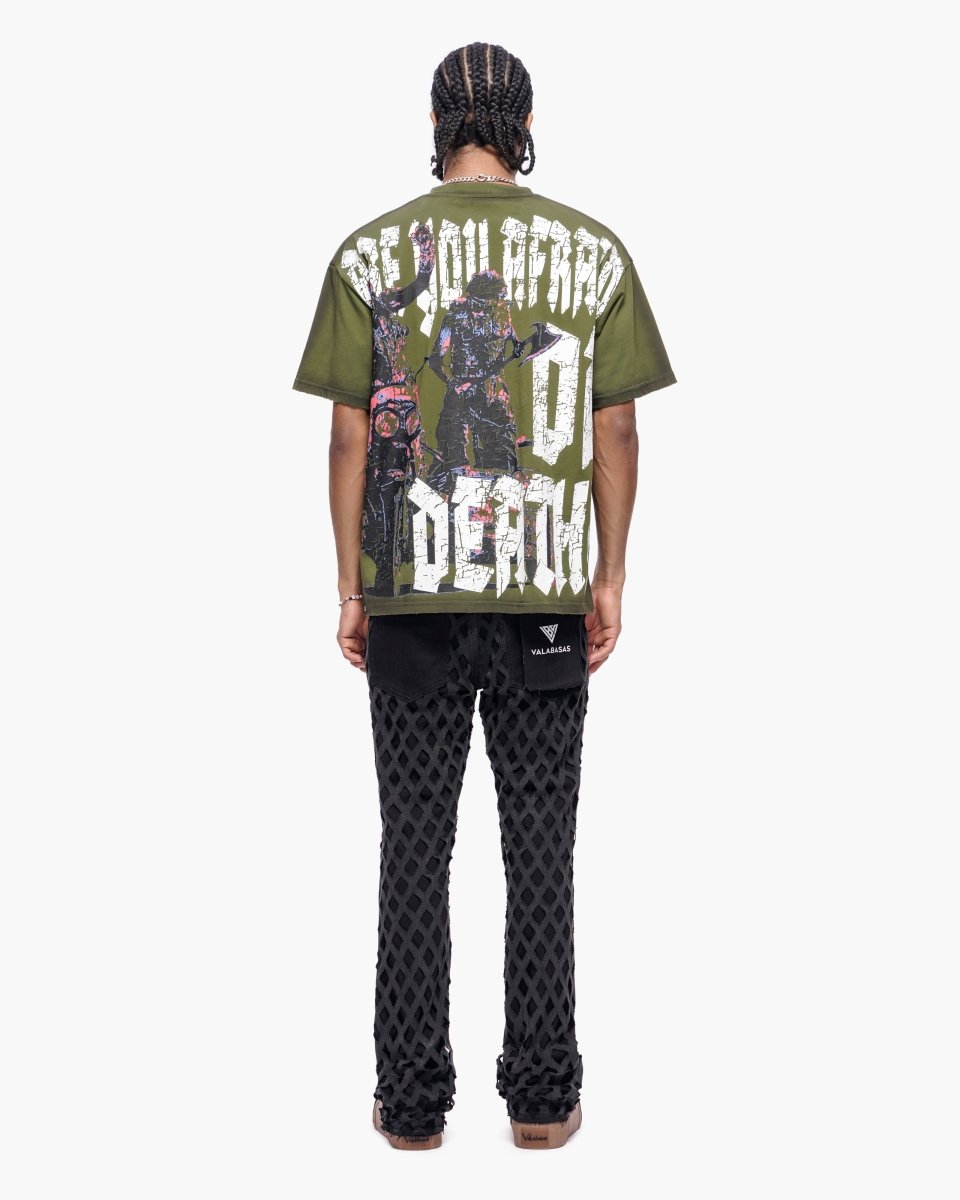 Ransom Black Stacked Jeans - Valabasas