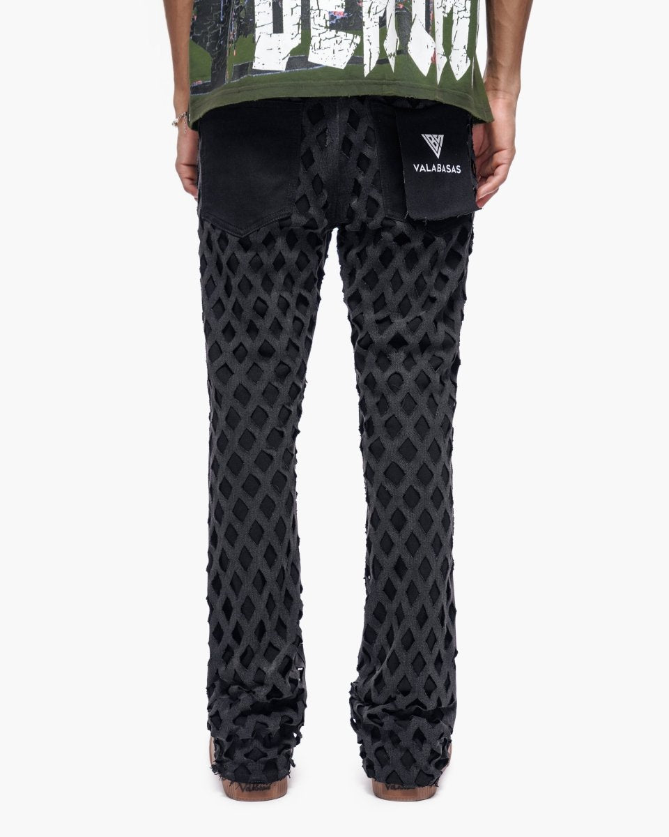Ransom Black Stacked Jeans - Valabasas