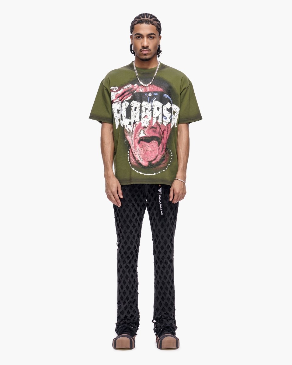 Ransom Black Stacked Jeans - Valabasas