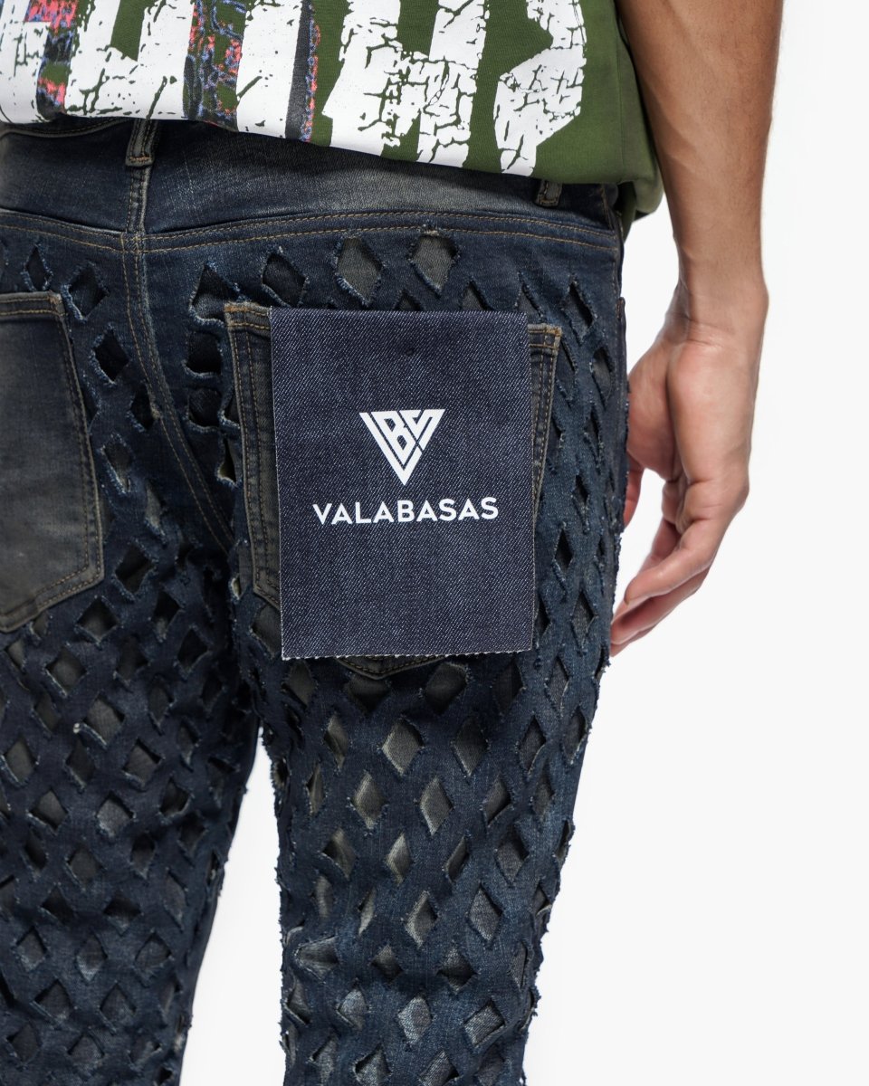 Ransom Dirty Blue Stacked Jeans - Valabasas