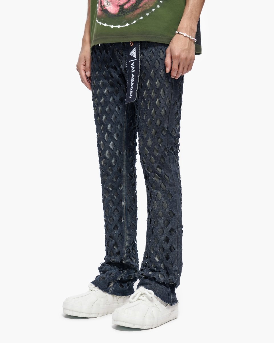 Ransom Dirty Blue Stacked Jeans - Valabasas