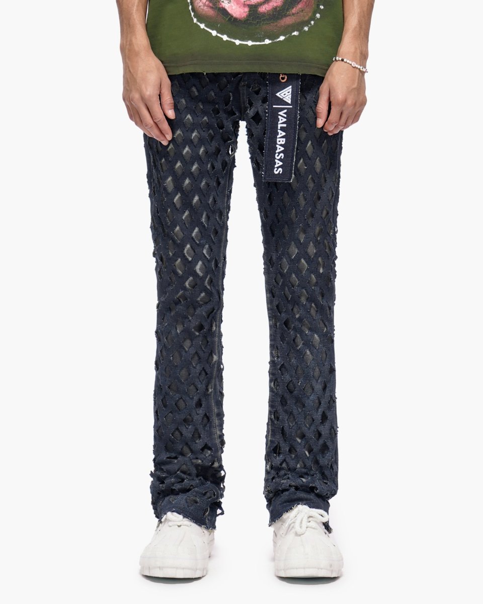 Ransom Dirty Blue Stacked Jeans - Valabasas
