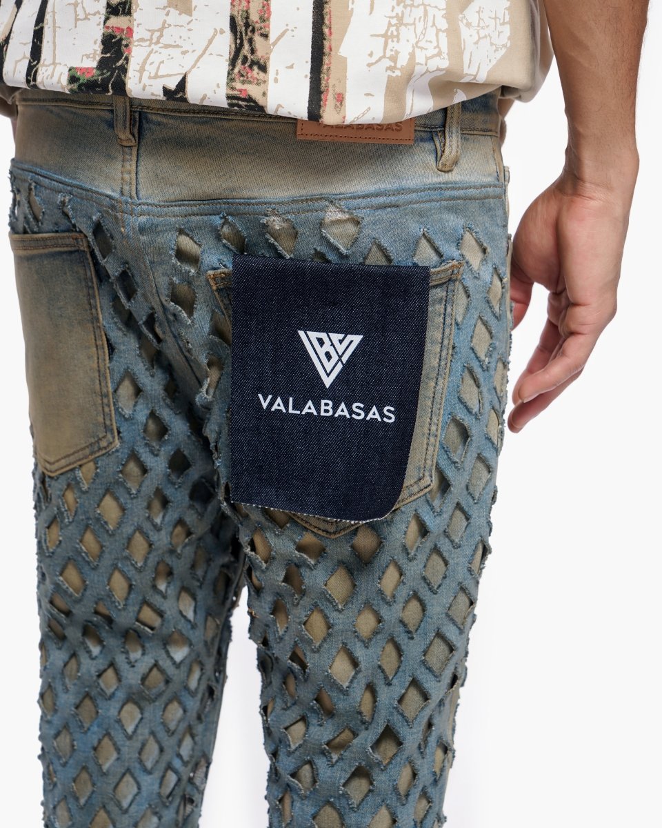 Ransom Dirty Vintage Stacked Jeans - Valabasas