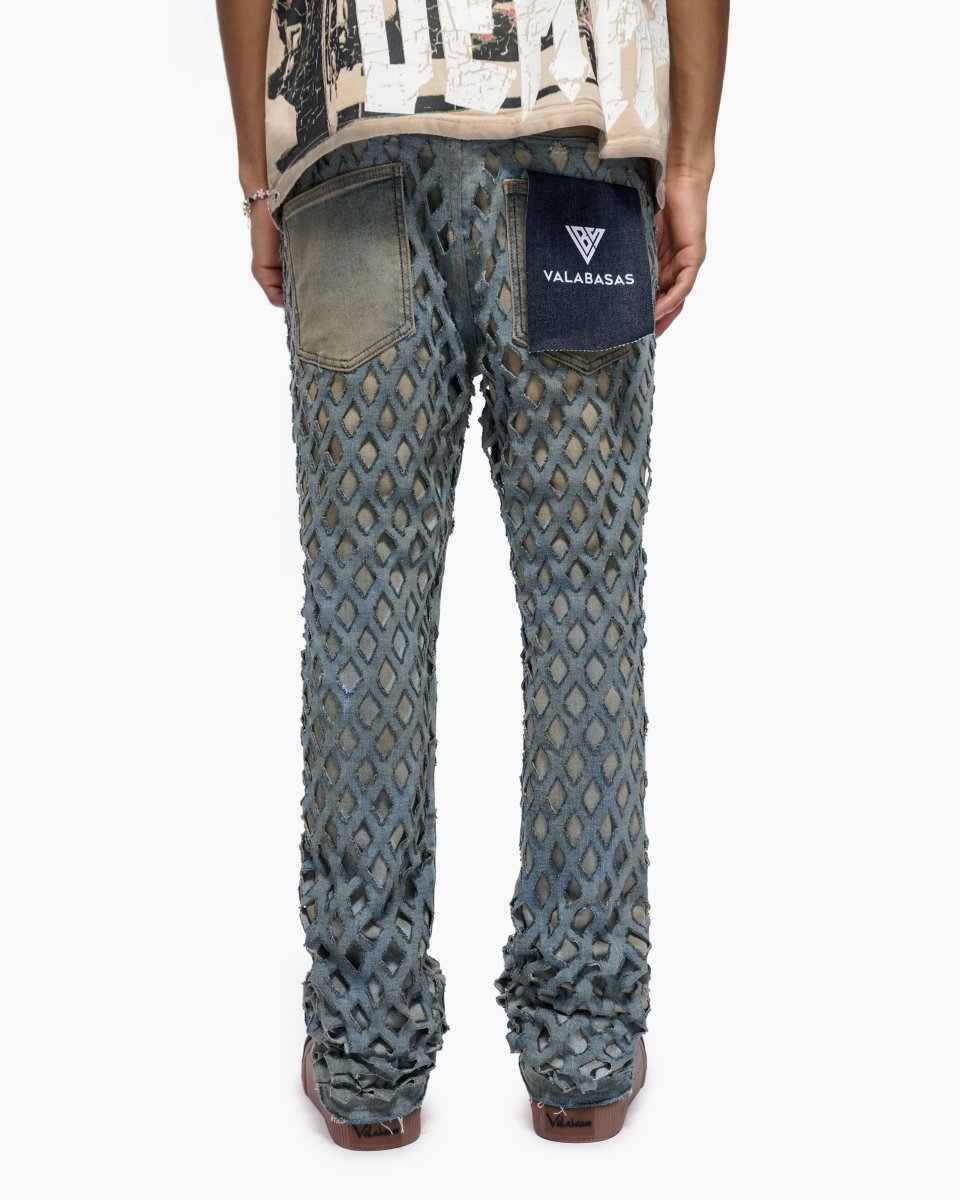 Ransom Dirty Vintage Stacked Jeans - Valabasas