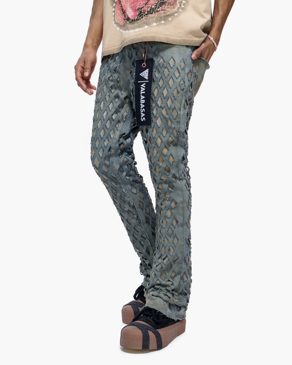 Ransom Dirty Vintage Stacked Jeans - Valabasas