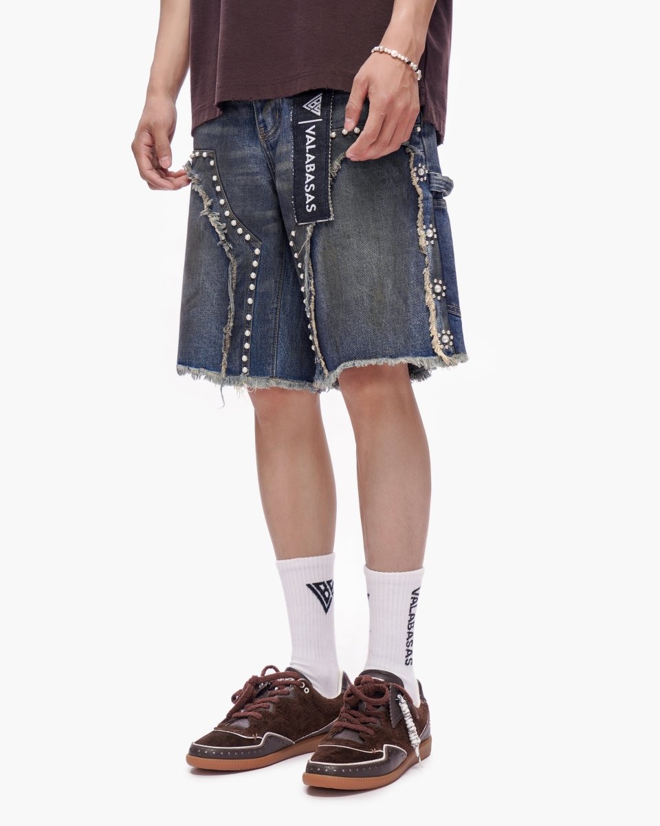 Resident Denim Shorts Dirty Blue - Valabasas