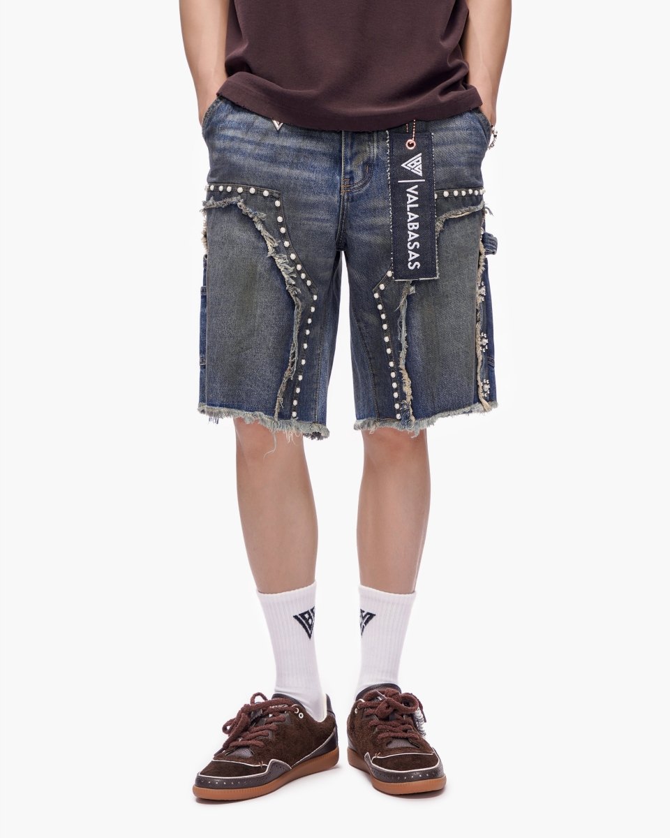 Resident Denim Shorts Dirty Blue - Valabasas